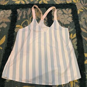 NWOT Negative Supreme in Cloud Stripe Blue/White Baby Pink L